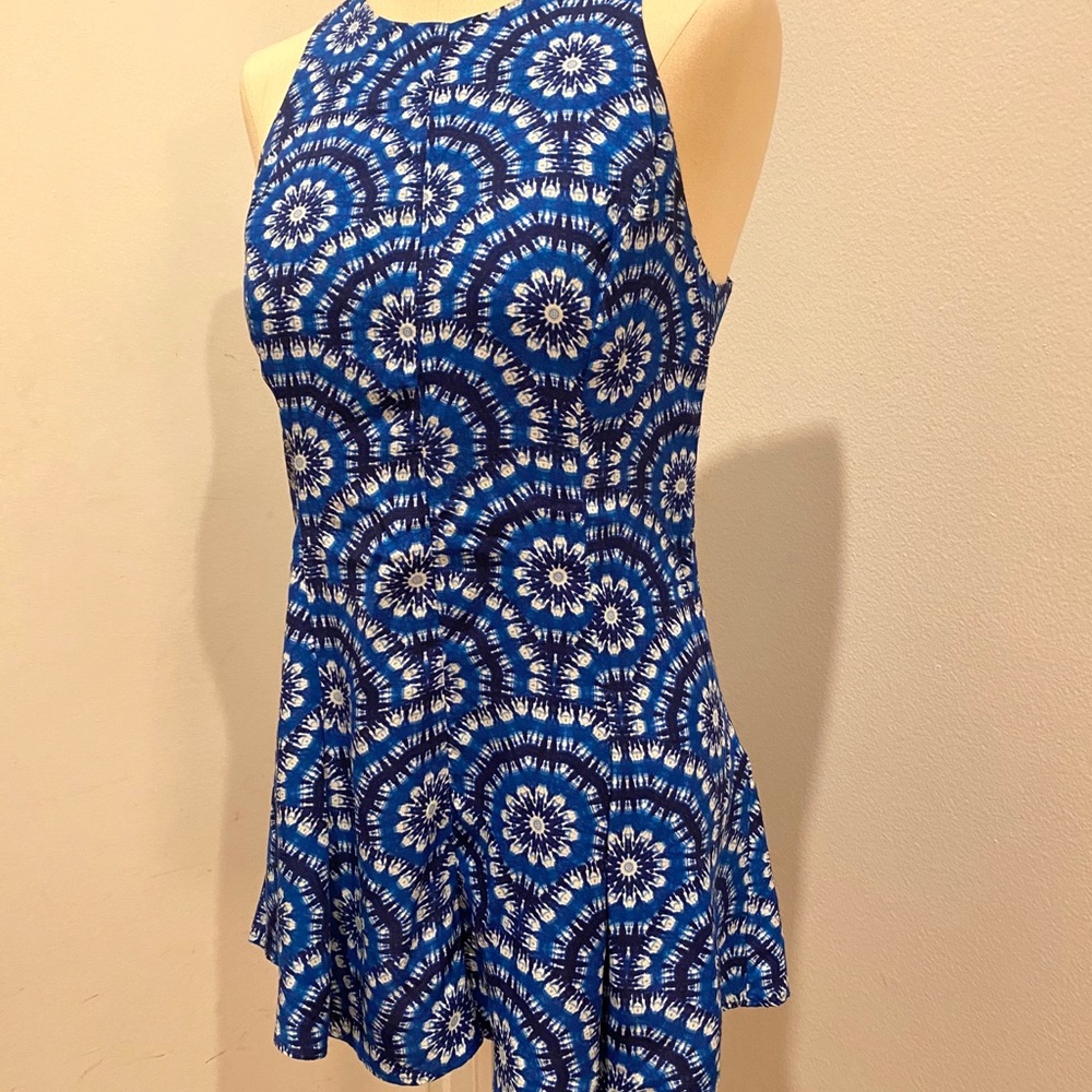 Blue Print Romper Small